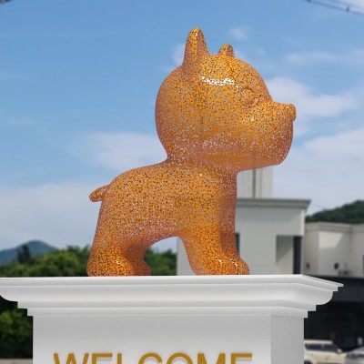 반려견 조형물